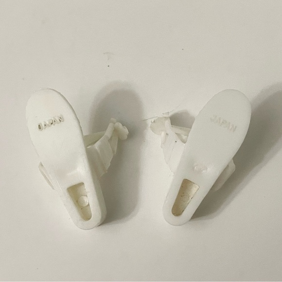 Vintage Ideal Tammy Doll Shoes White Sandals Japan - Picture 14 of 16